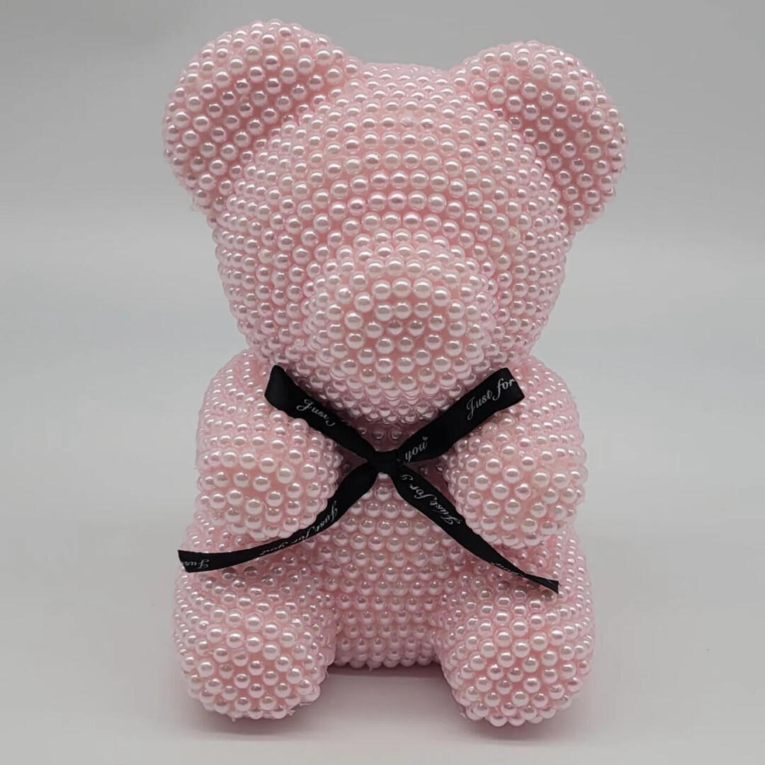 Teddy Bear pink pearls