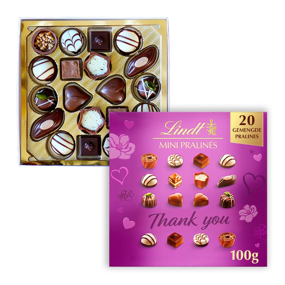 Lindt - Mini Pralines Chocolate Magenta Box